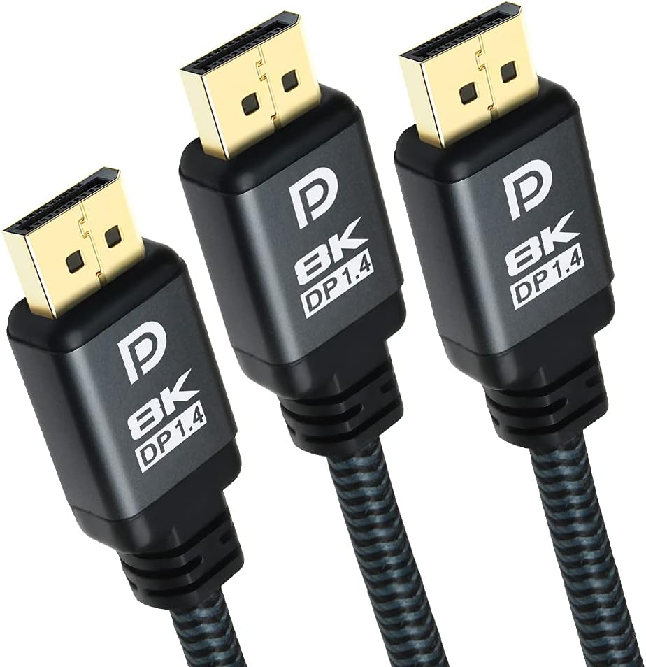 DisplayPort 1.4 Cable 8K 15ft (3 Pack) O597