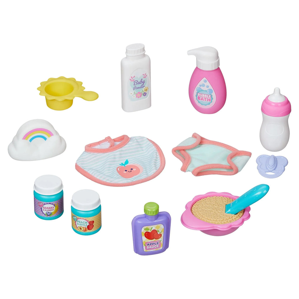 12.5 inch 16 Pieces Play Set, Dark Skin Tone, Brown Eyes N36183