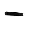 Black Modular Wall Mounted Floating Media Cabinet D757225