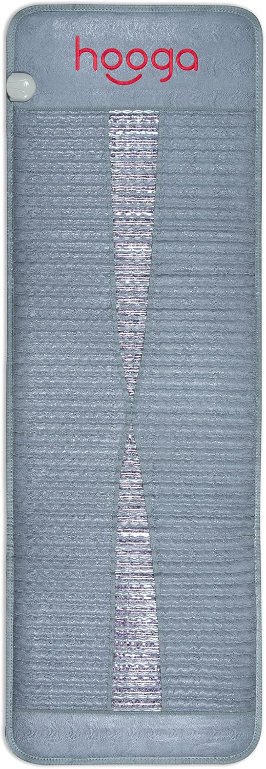 Far Infrared Amethyst Heating Mat Pad, 72x24 Inch, 19 Layers, Adjustable Heat 86°-158°F, Carrying Case, Sweat Proof Cover V931