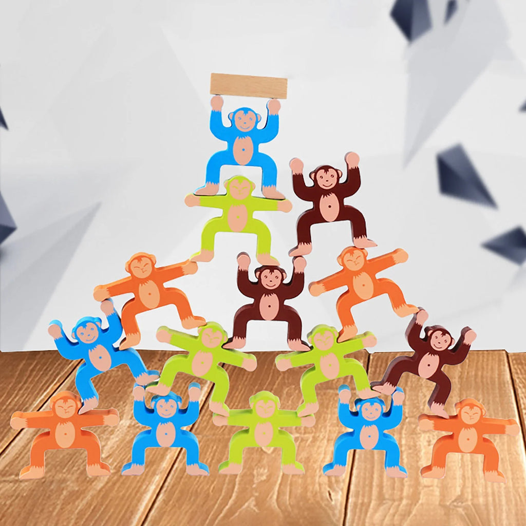Blue Wooden Building Game Educational Toys A4533