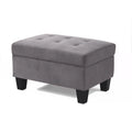 Grey Sectional Ottoman V731