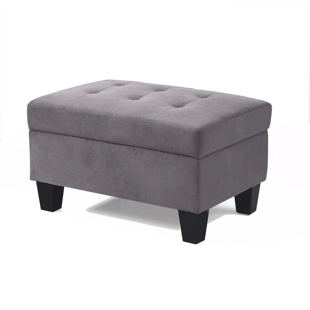 Grey Sectional Ottoman V731