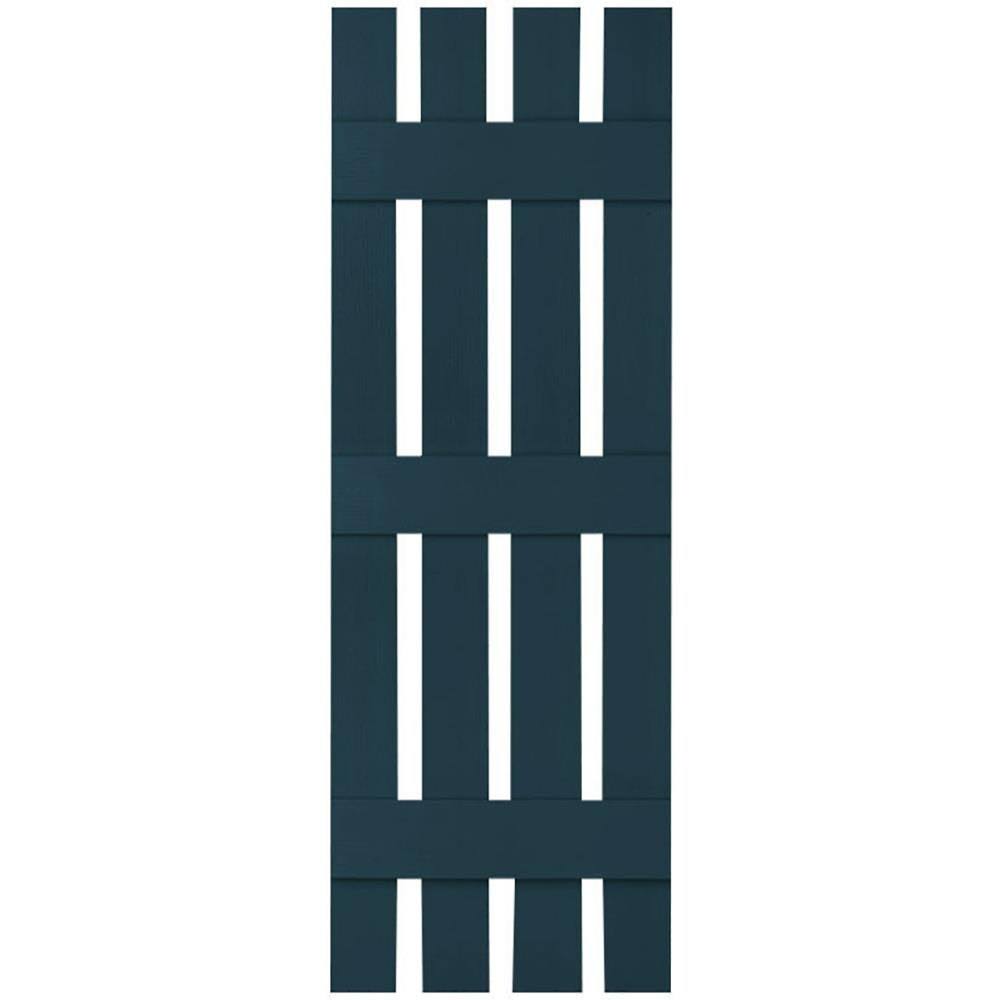 Midnight Blue Vinyl Board-n-Batten Shutters G954