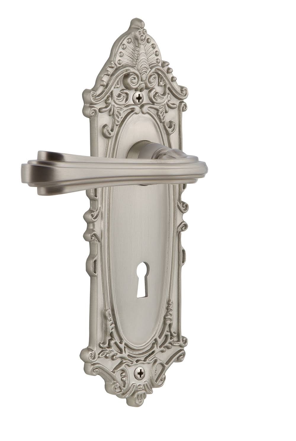Satin Nickel Door Lever Set Z400985