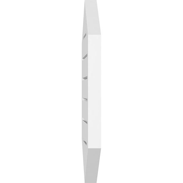 14x22W x 30x22H Vertical Peaked Surface Mount PVC Gable Vent Y309129