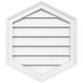 14x22W x 30x22H Vertical Peaked Surface Mount PVC Gable Vent Y309129