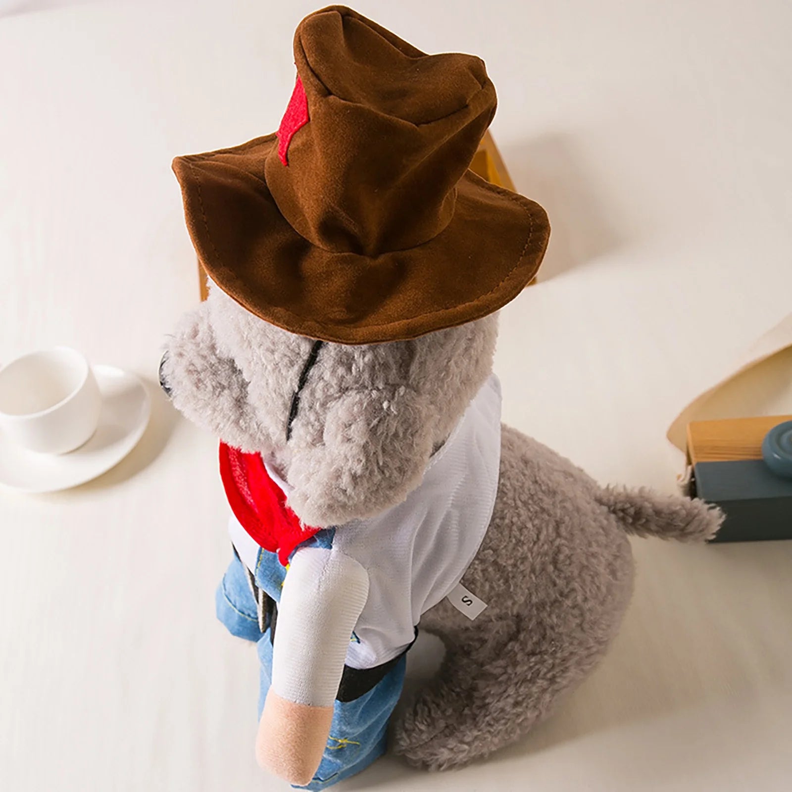 Cowboy Teddy Bear Bull Standing Up O3218