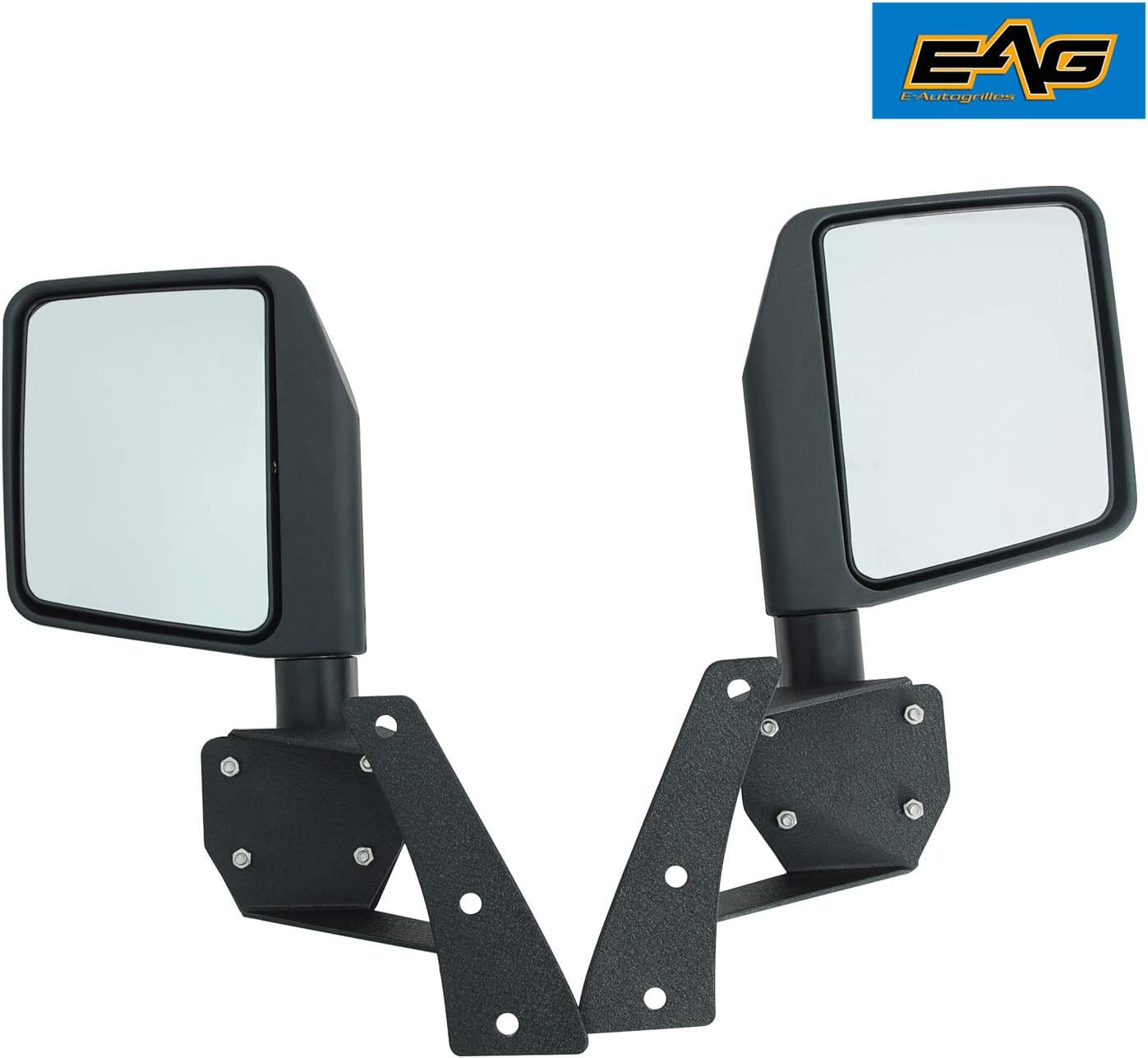 Side View Mirrors with A Pillar Post Relocation Brackets Pair Kit H7019