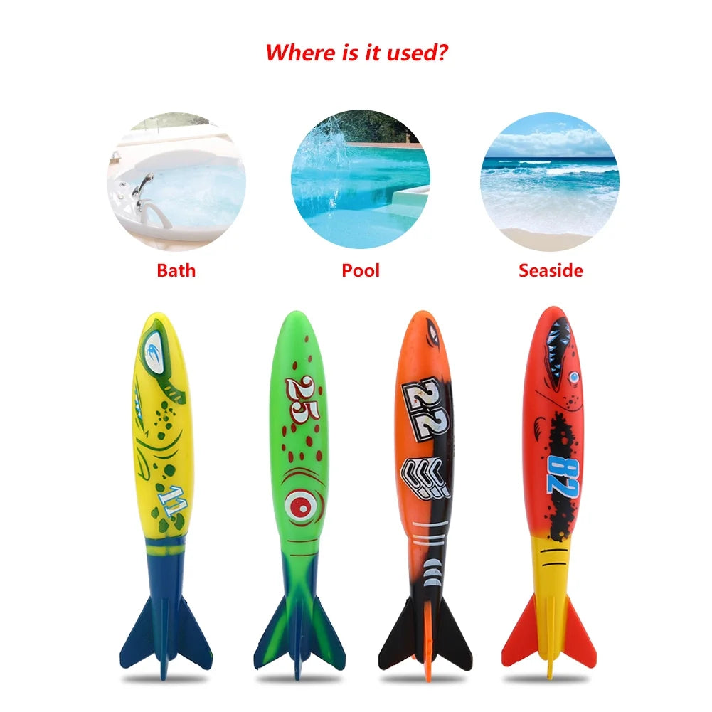 4pcs Swimming Pool Diving Toys F366