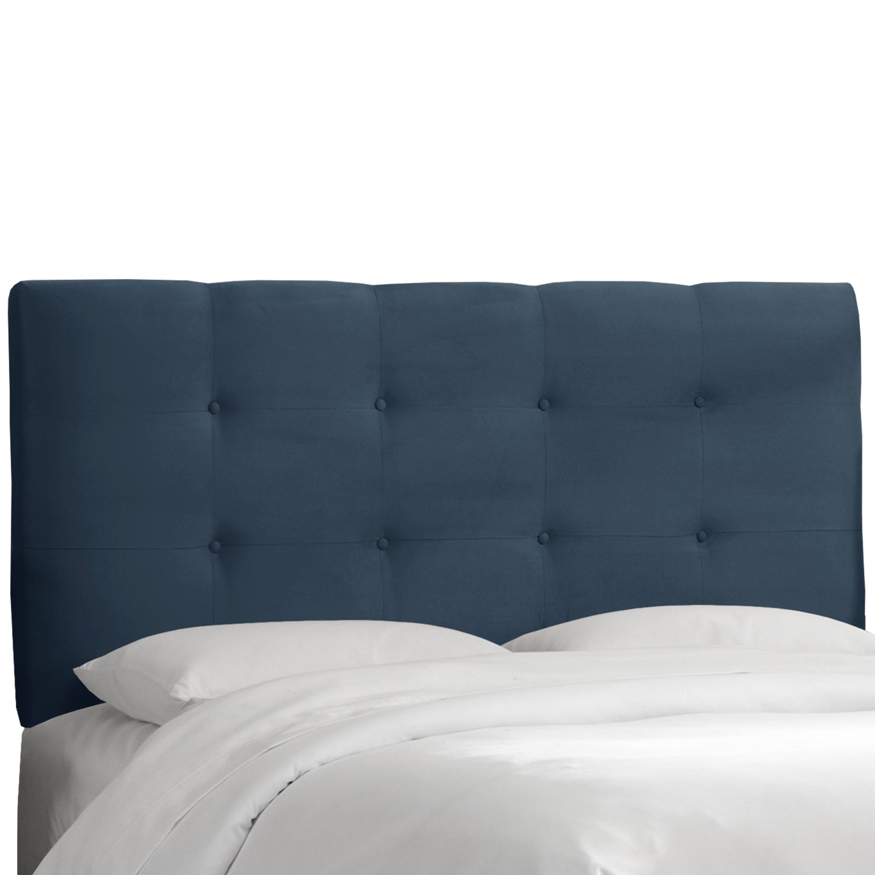 Navy Tufted California King Panel Headboard F71399