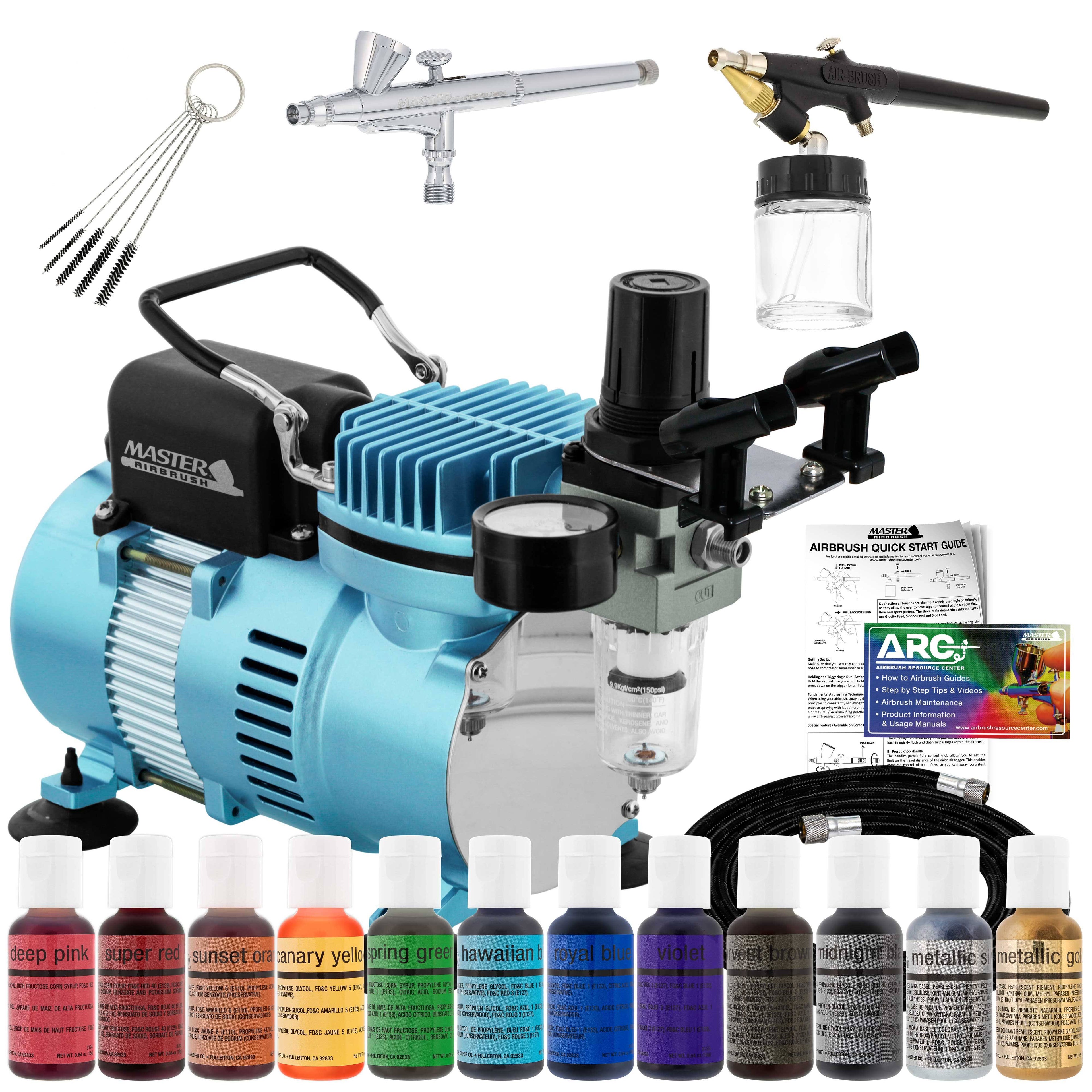12 Chefmaster Airbrush Cake Color Set I219042