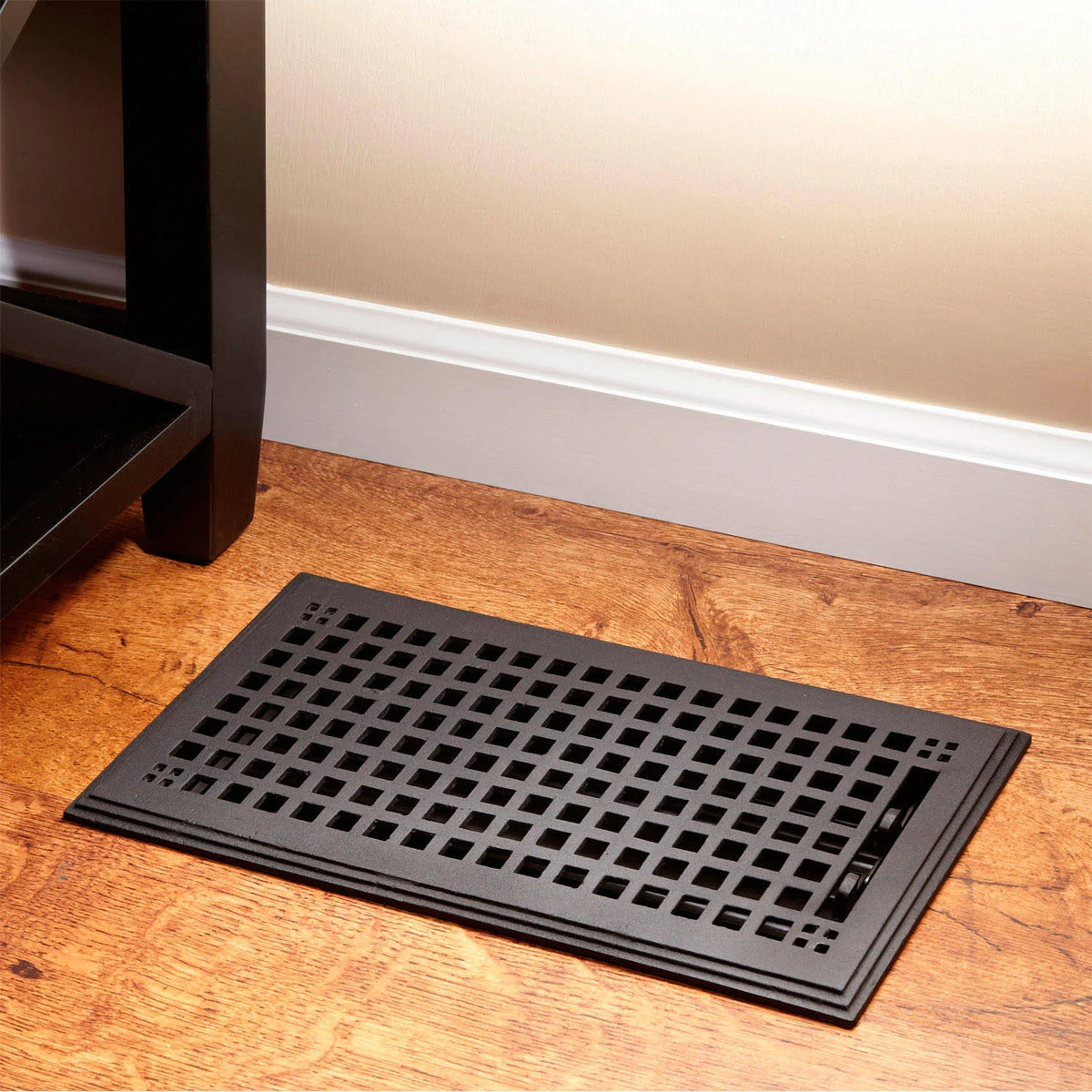 Black Cast Iron Floor Register X40538