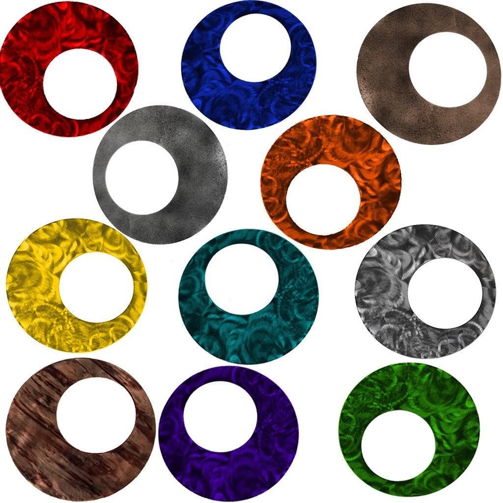 Candy Teal Circles Artisan Contemporary J534