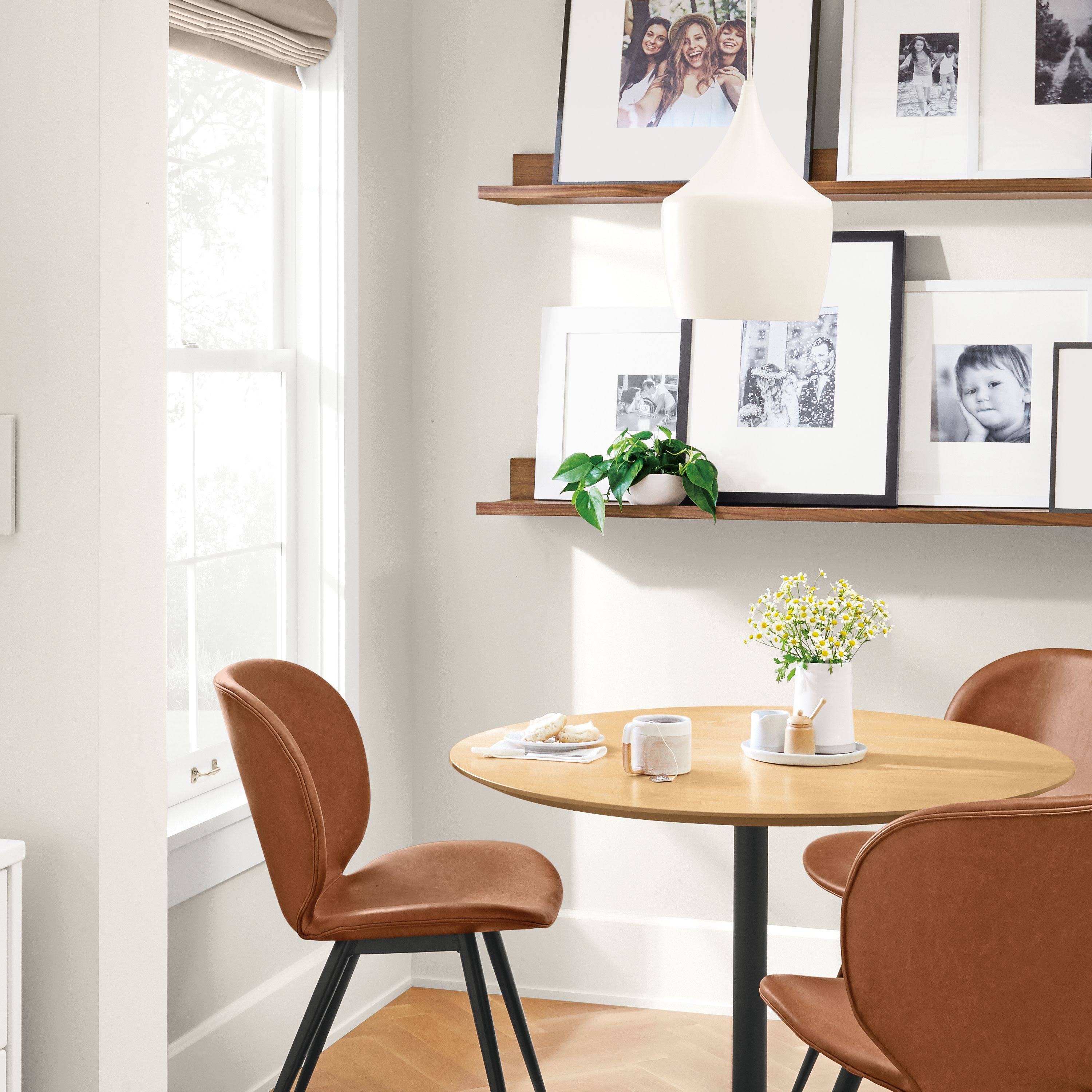 Modern Aria Round Table 27 Diameter in Grey C9418