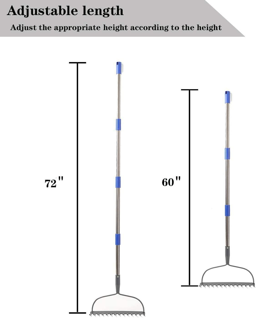 6 FT Heavy Duty Bow Rake, Pack of 2 M520984
