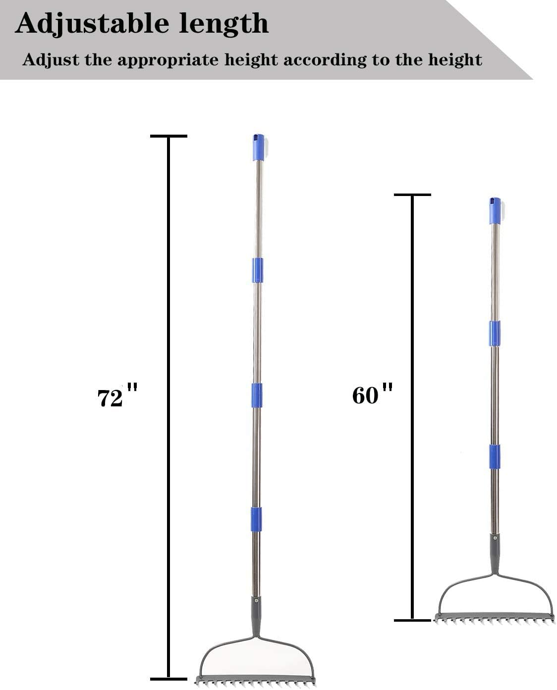 6 FT Heavy Duty Bow Rake, Pack of 2 M520984
