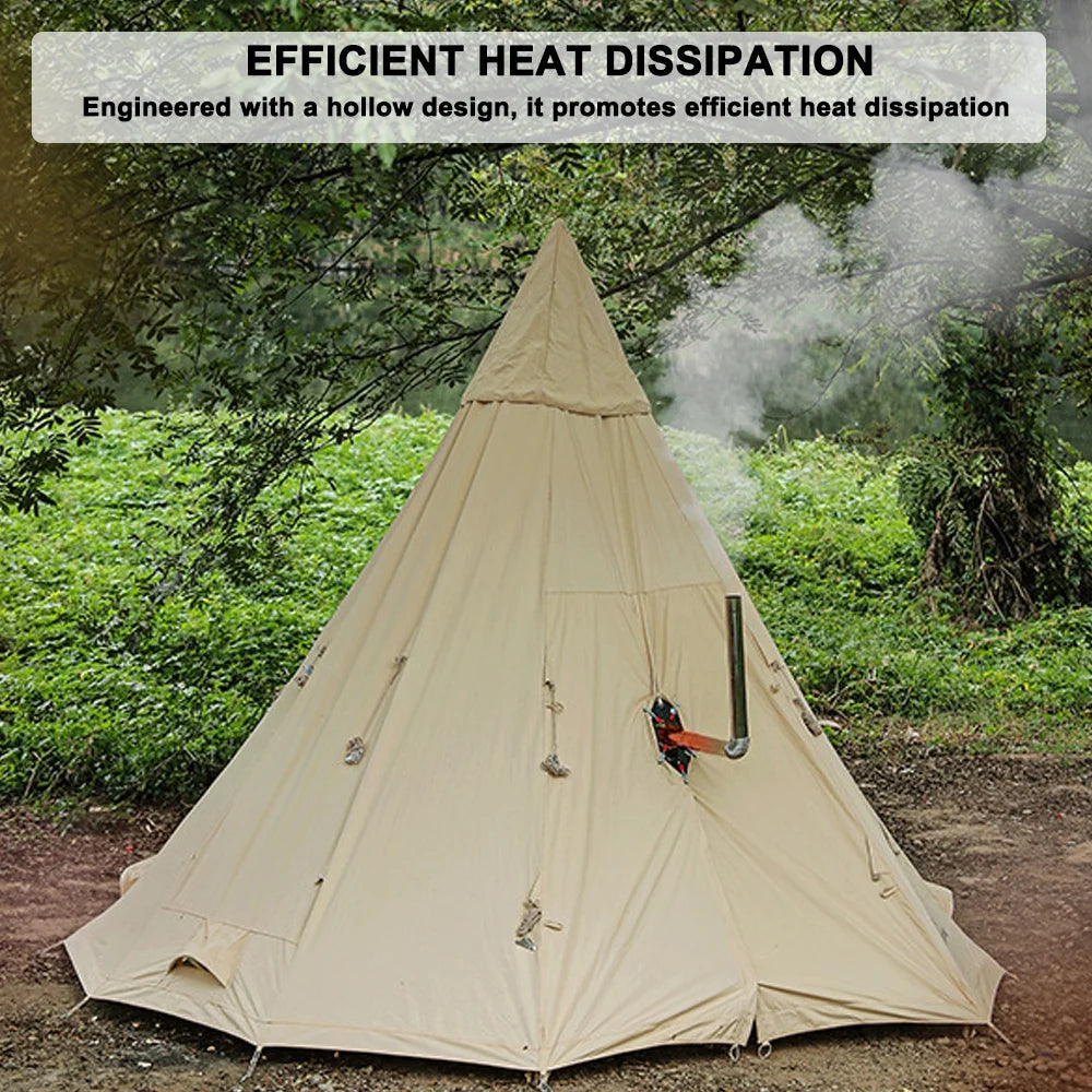 Tent Chimney Guard Anti Scald Plate, Clip on Stove Jack Camping Tent Protector (90mm Diameter) M973
