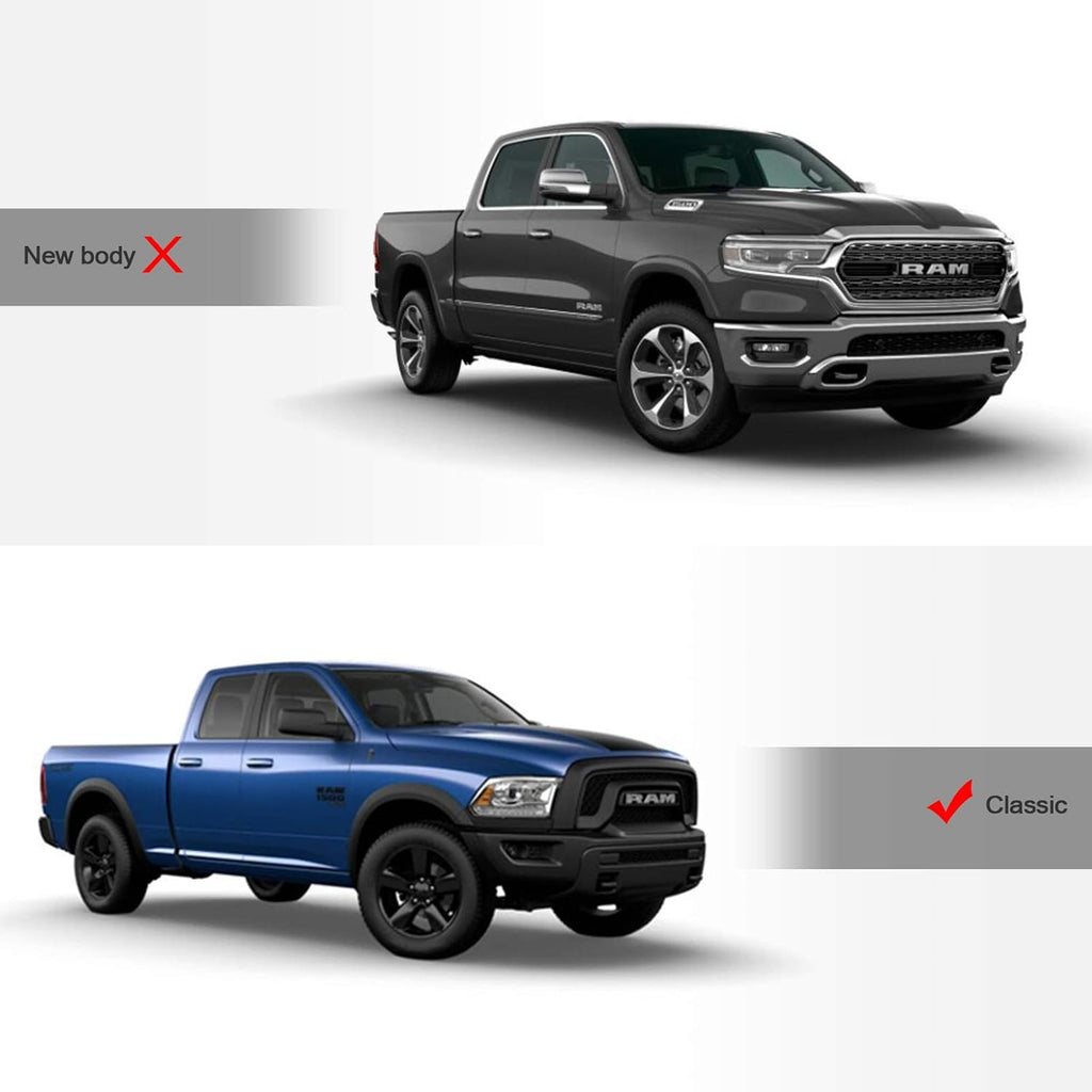 Chrome Front Hood Bumper Grille For Ram 1500 2013-2018 / Classic 2019-2022 L187441