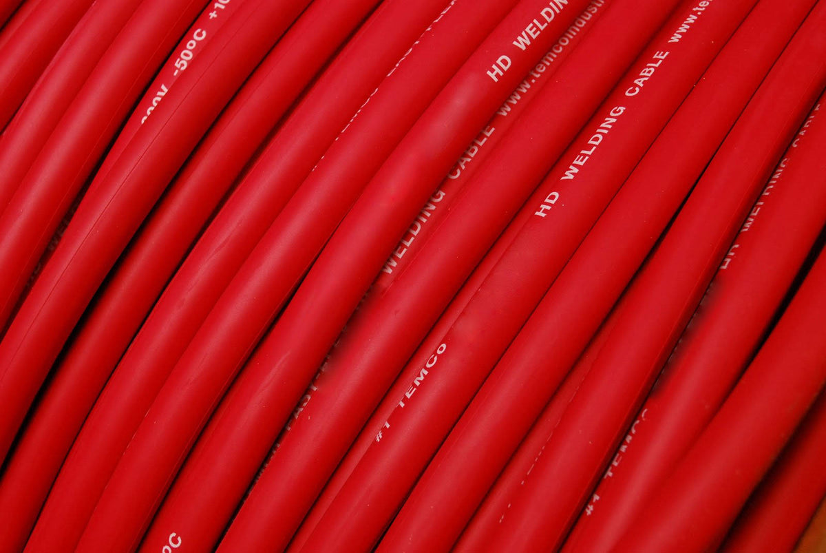 100 ft 1/0 Gauge AWG Welding Lead & Car Battery Cable Copper Wire Red Y2286