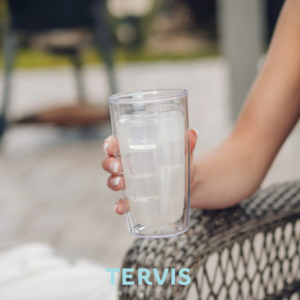 Double Walled Insulated Tumbler Travel Cup, 16oz, Clear G333451