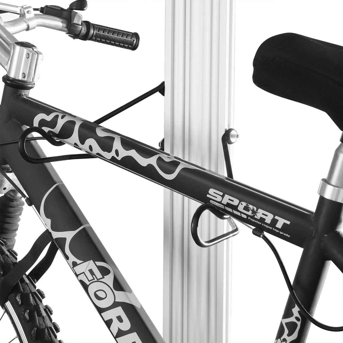 Aluminum Bike Stand Bicycle Rack Holds Two Bicycles R793098