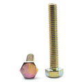 1-8 x 4 Coarse Thread Grade 8 Hex Tap Bolt Alloy Steel Yellow Zinc Plated N785965