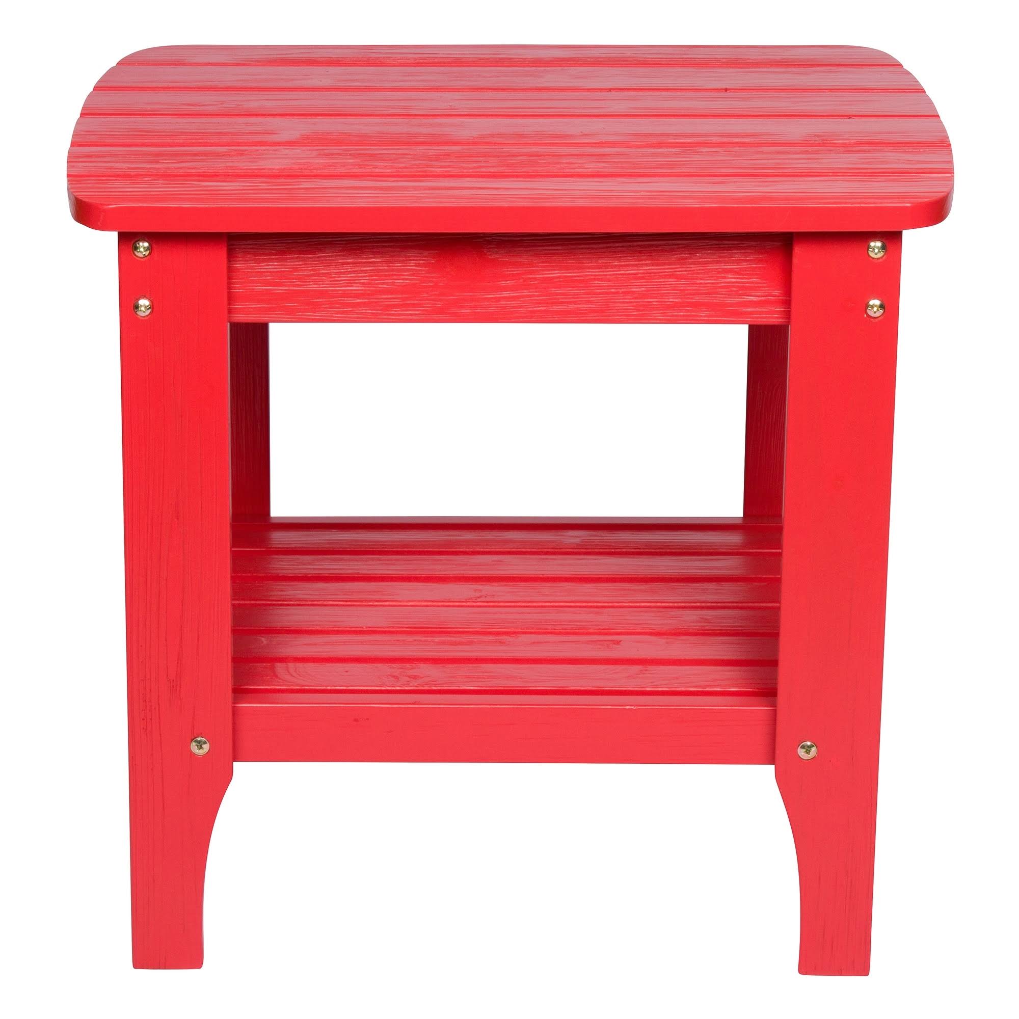 Lime Green Cedar Wood End Table M6373