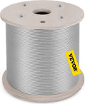 304 Stainless Steel Cable 1/4 Inch 7 X 19 Steel Wire Rope 200Feet F233459