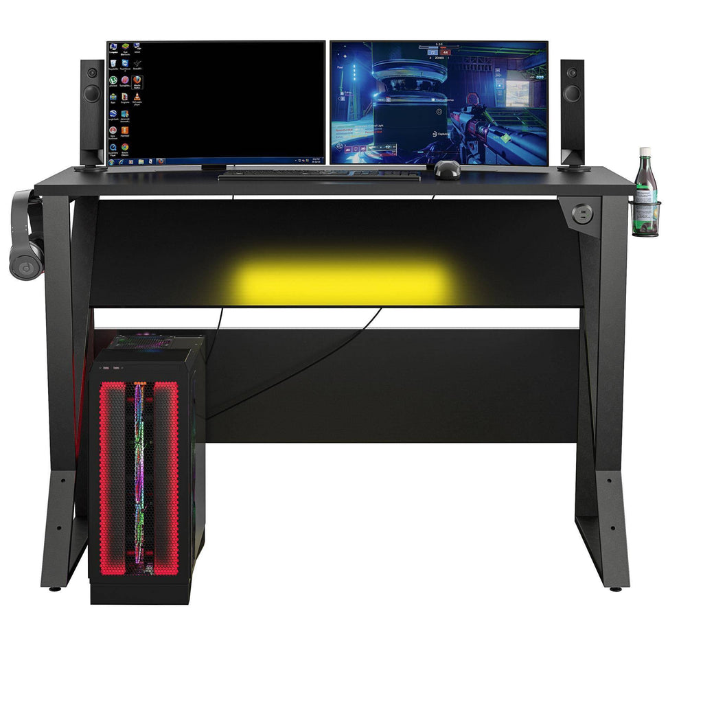 Adjustable Gaming Desk Black Z44824