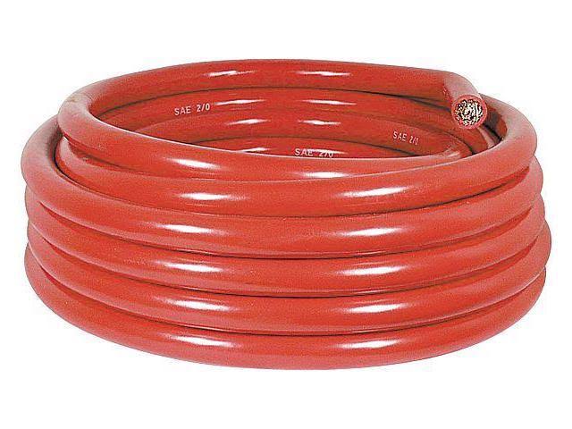 2/0 AWG 25 ft 60V PVC Red Battery Cable Q559