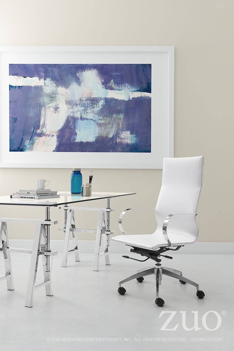 Taupe Glider Hi Back Office Chair N9636