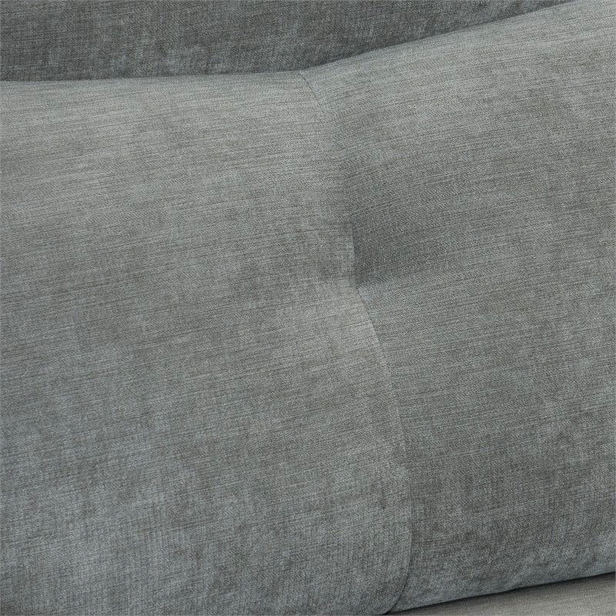 3-Piece Wood & Fabric Sofa in Dark Gray K7809