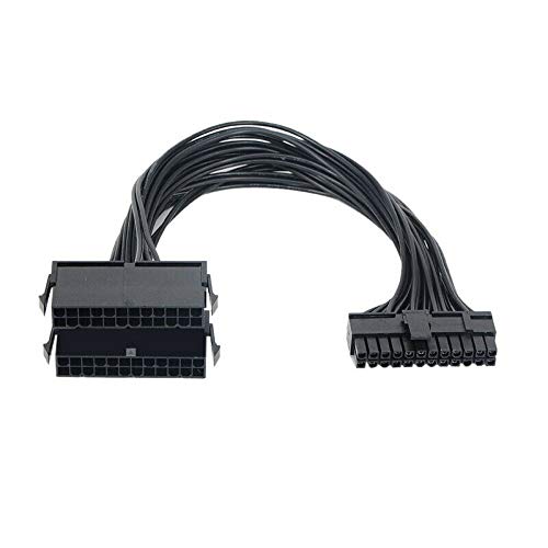 24 Pin PSU Power Supply Extension Cable Splitter Adapter Kit Black U132