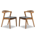 Black PU Leather Dining Chair (Set of 2) X878633