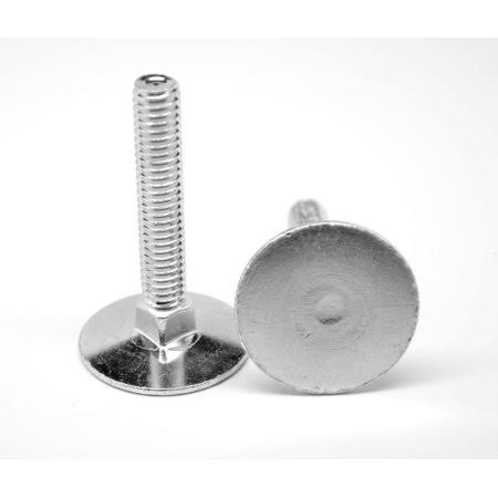 1/4 inch-20 x 1 inch Coarse Thread Grade 2 Elevator Bolt Low Carbon Steel Zinc Plated Pk 100 G1801
