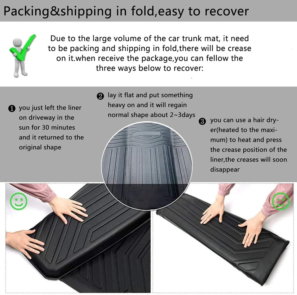 Black All-Weather Cargo Liner Trunk Mat V1416
