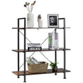 Rustic Brown 3-Tier Bookshelf K493