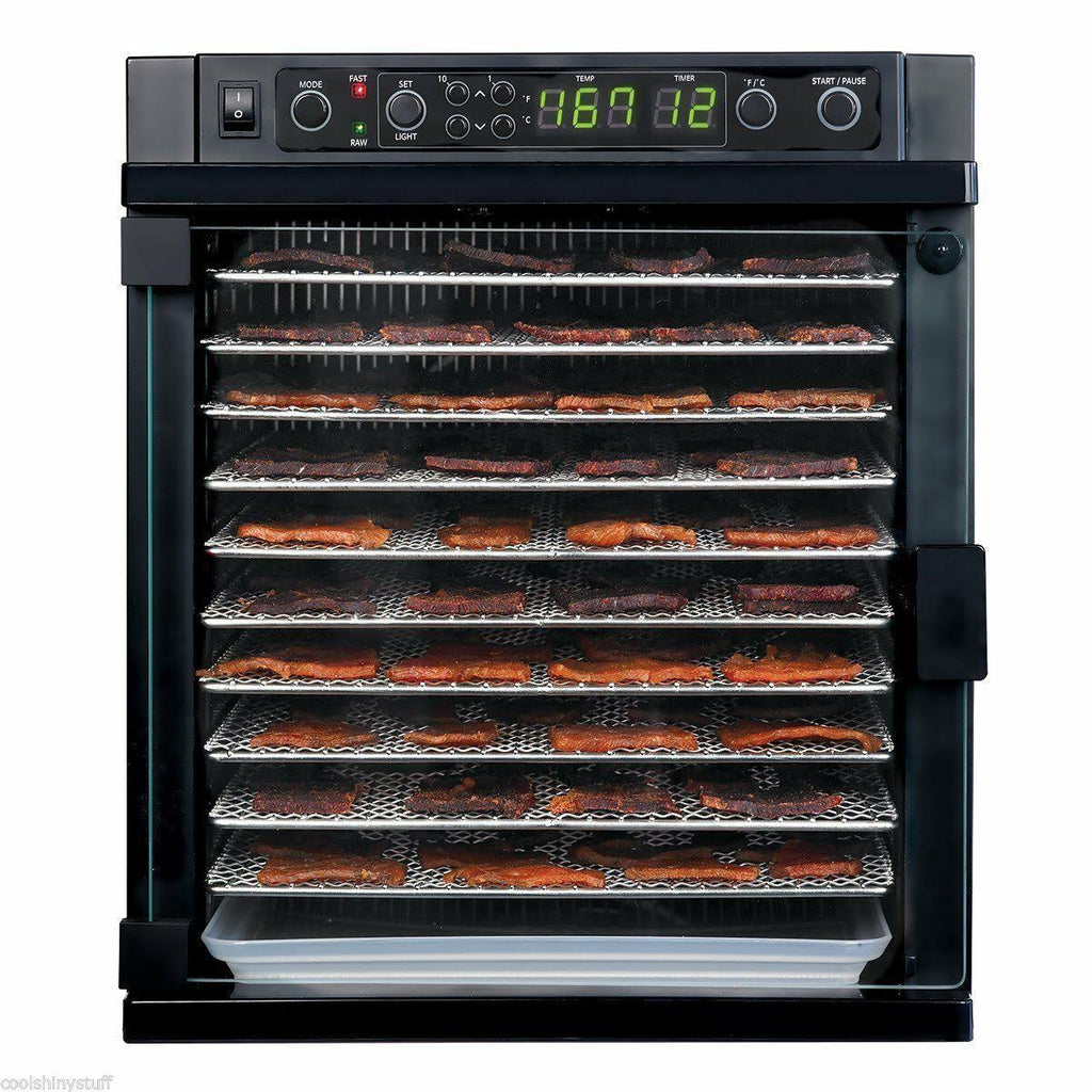 Digital Food Dehydrator with Stainless Steel Trays E100