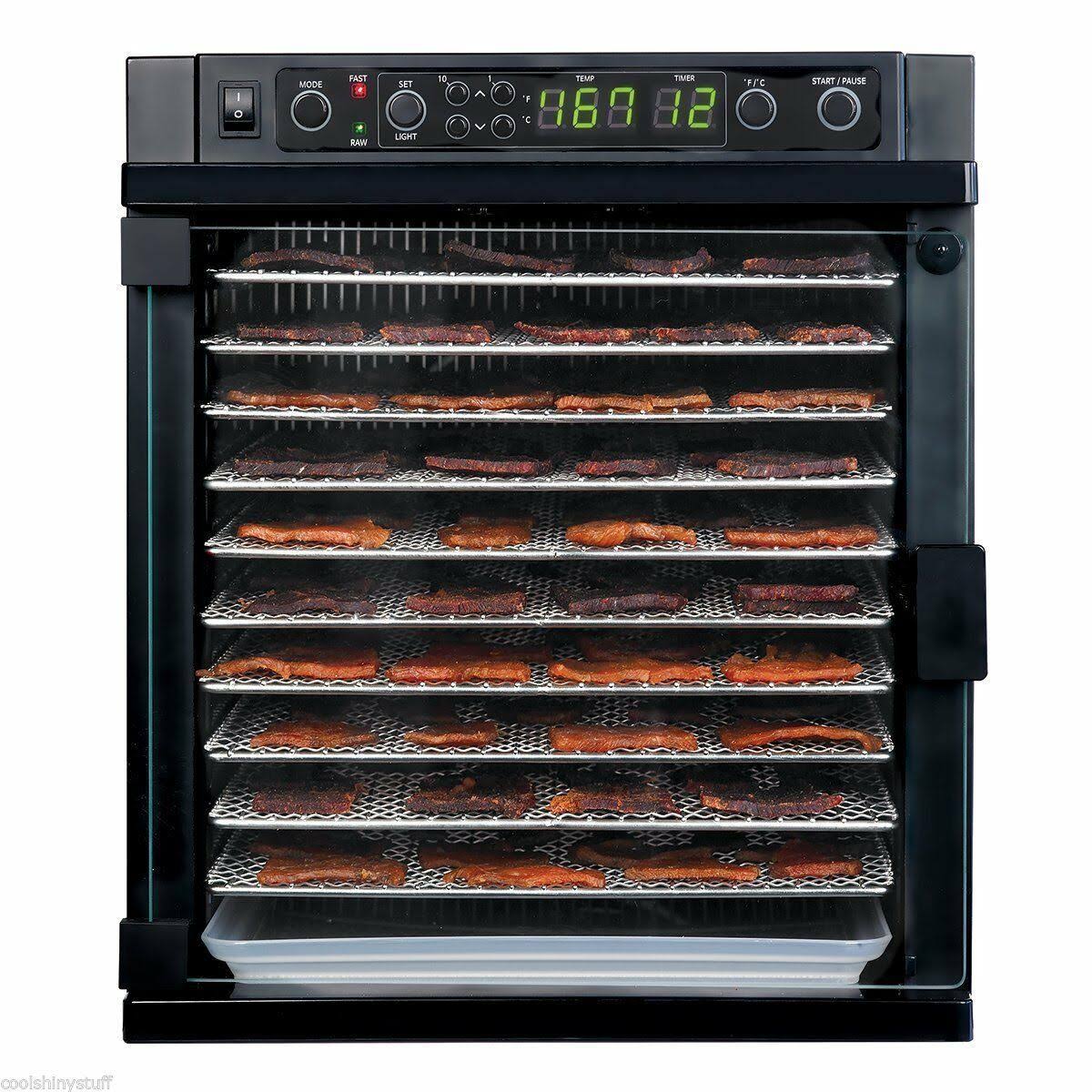 Digital Food Dehydrator with Stainless Steel Trays E100