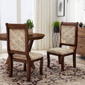 Antique Cherry Printed Dining Chair - 2 count O7124