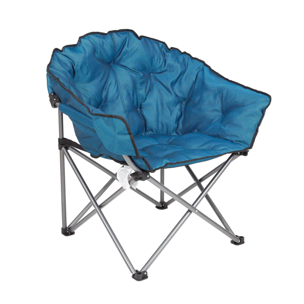 Blue/Black 4 Pack Folding Padded Outdoor Club Chair with Carry Bag Y950