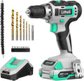 Cordless Drill Driver 20V with 2.0 Ah Battery & 1 Hour Fast Charger Pack of 2 L4061