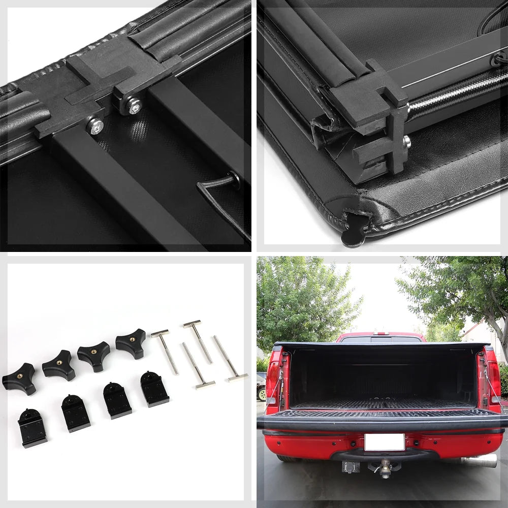 Tri-Fold Soft Tonneau Cover for Toyota Tacoma U499