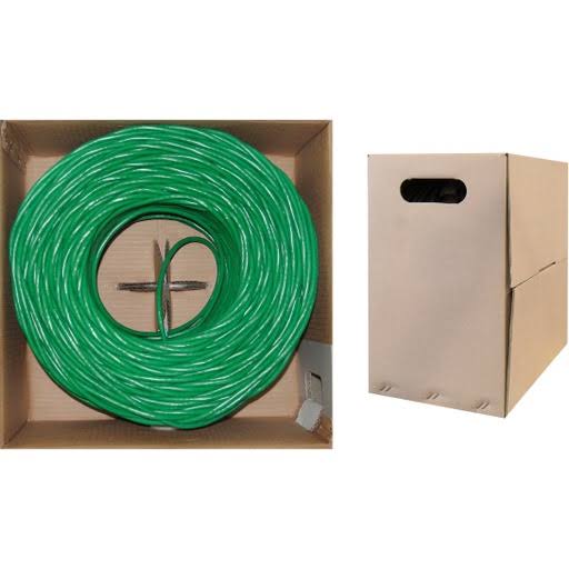 Green 1000 ft Cat5e Bulk Cable Y477251