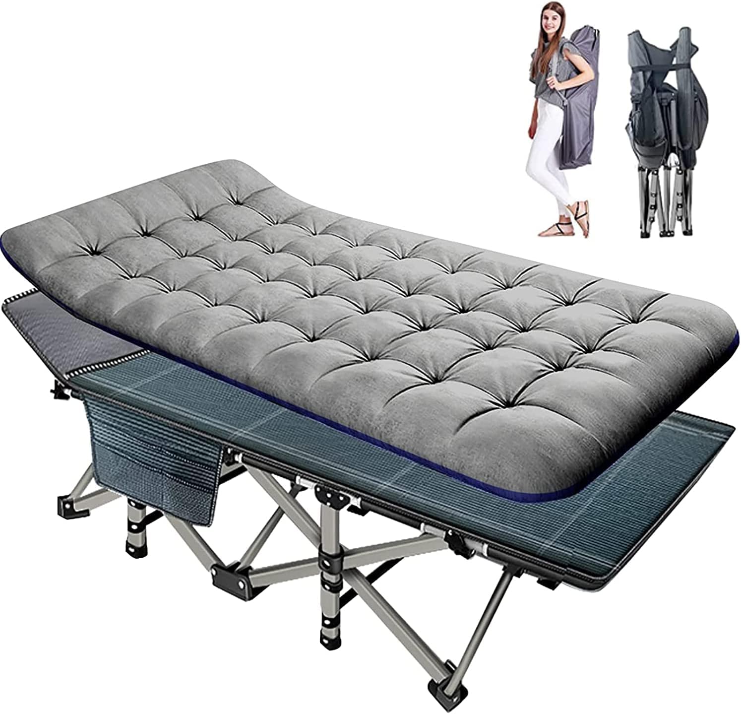 Folding Camping Cot with Carry Bag B6927