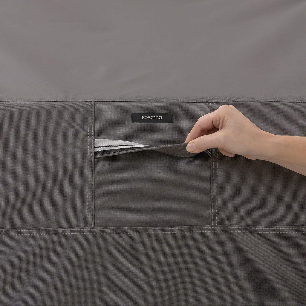 Dark Taupe 58 Inch Water-Resistant BBQ Grill Cover Pack of 2 Z918135