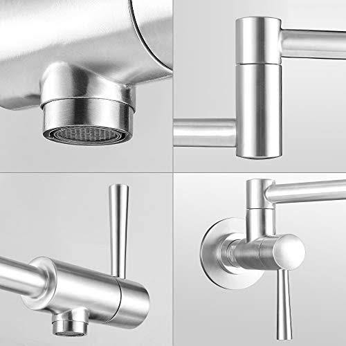 Stainless Steel Wall Mount Pot Filler Faucet H9286