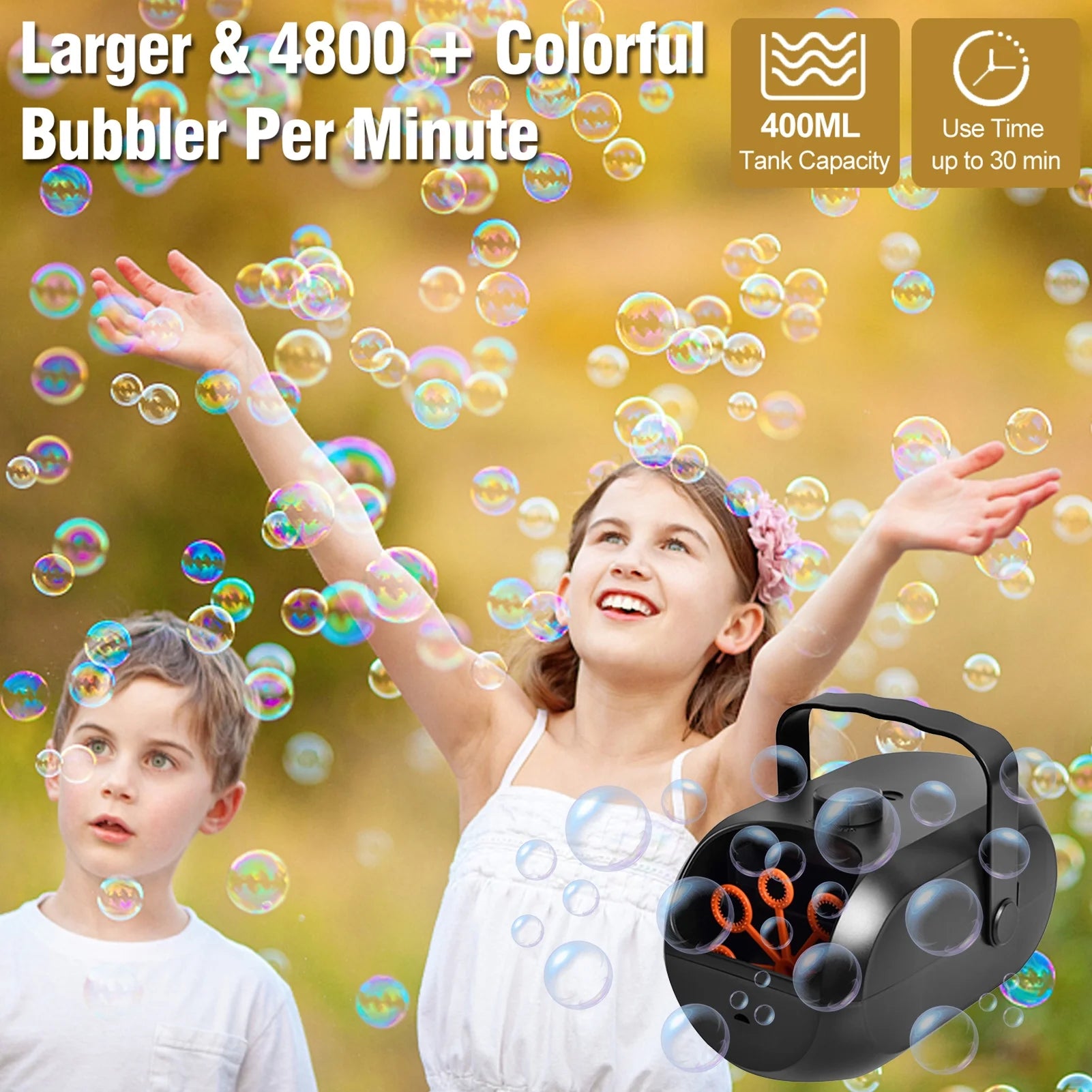 Portable Rechargeable Bubble Machine R70116