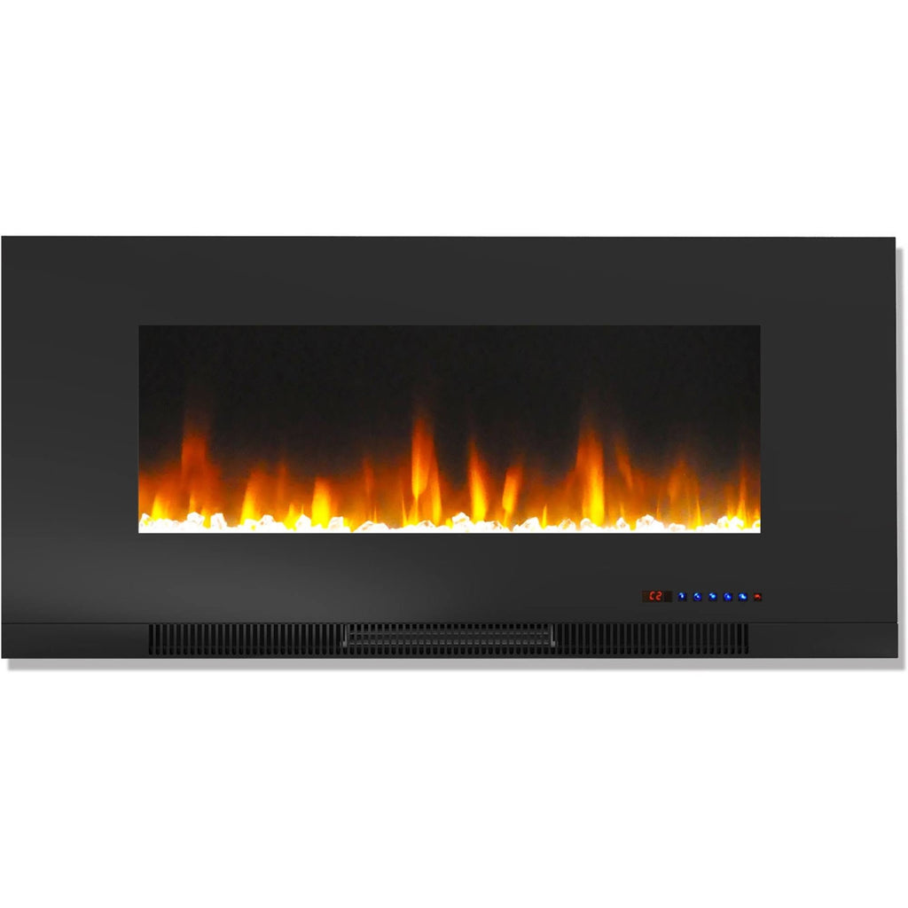 Black Wall-Mount Electric Fireplace K167